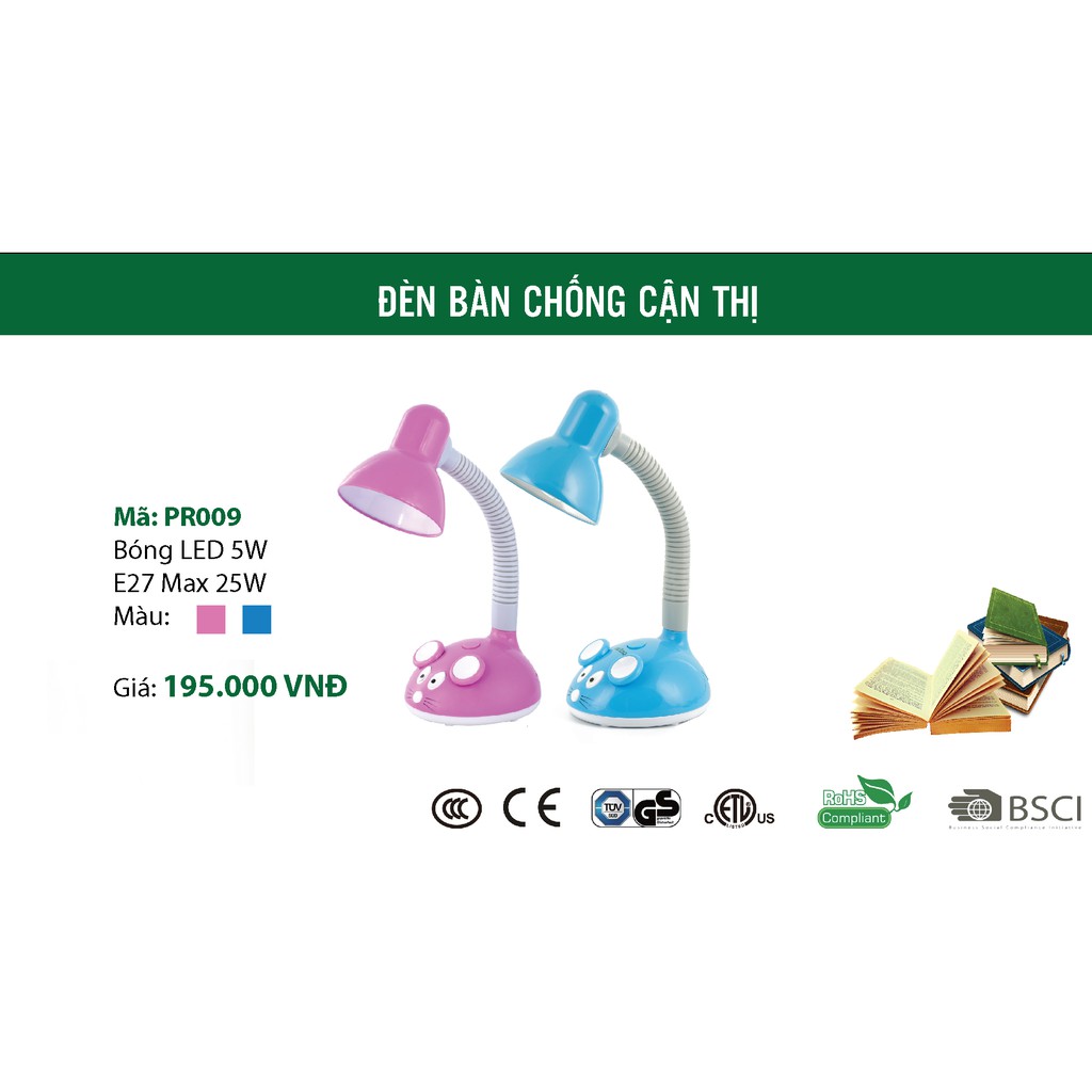 Đèn bàn học sinh chống cận thị Protex Model PR-009 – Đã có bóng