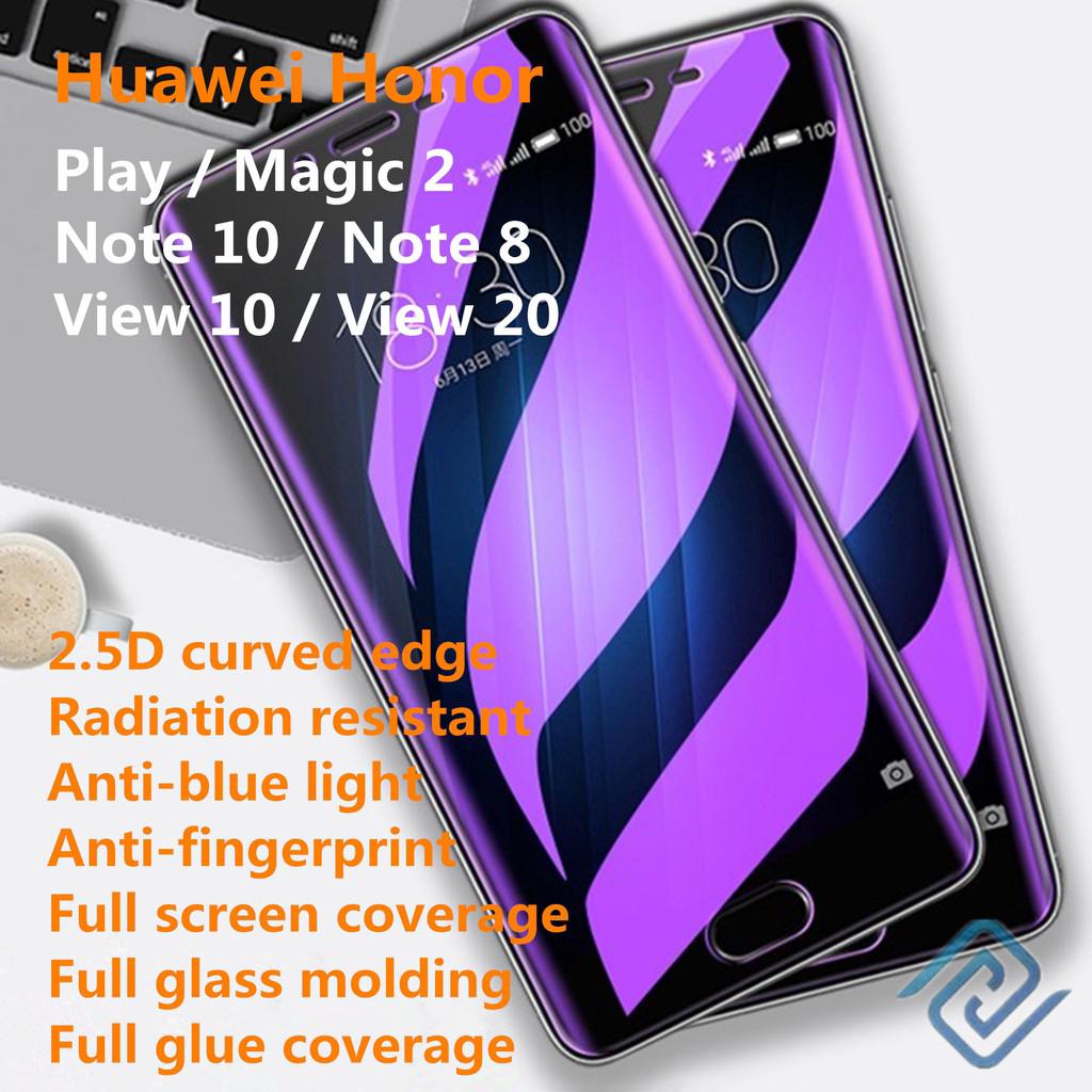 Huawei Honor Play Magic 2 Note 10 8 View 30 20 10 Honor V30 Pro Honor Play 3e Miếng dán màn hình Bảo vệ bức xạ, kính cường lực bao phủ toàn màn hình
