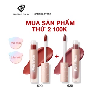 Son kem Pink Bear màu nhung lì lâu trôi bền màu gồm 8 màu tùy chọn 2.5g