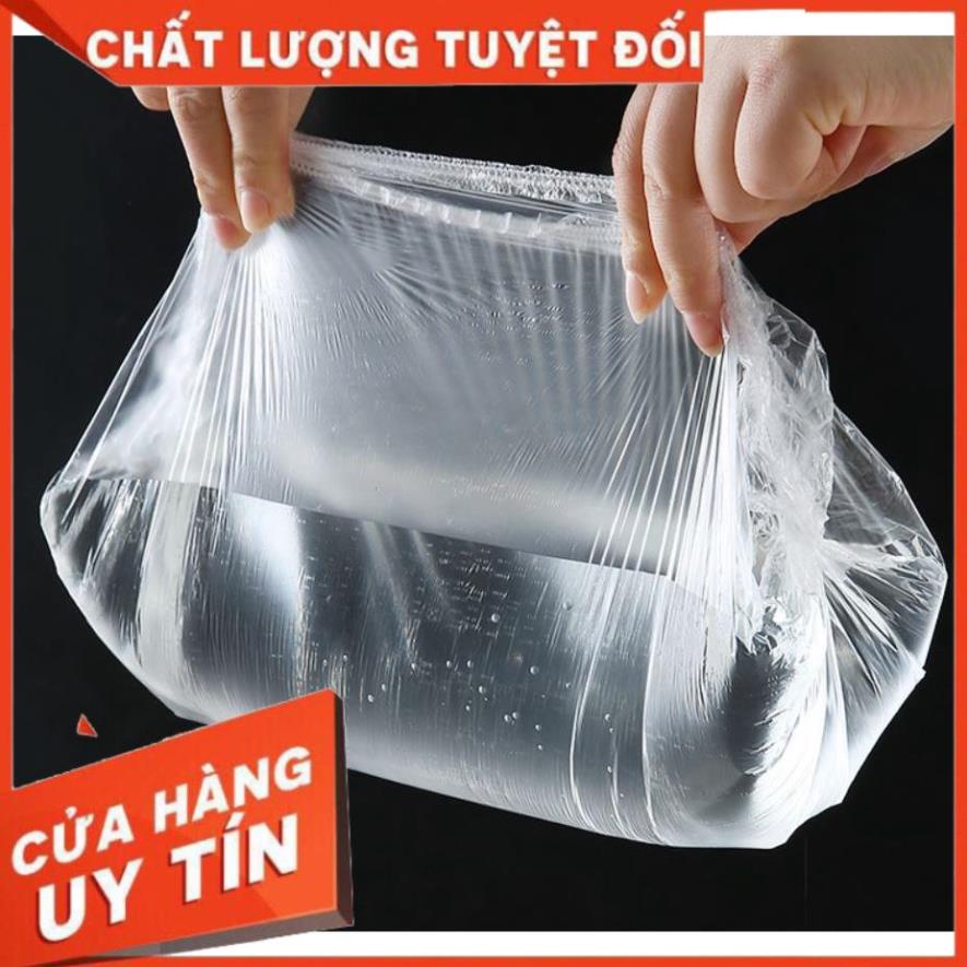 Hot -  Sét 100 Màng Bọc Thực Phẩm PE Có Chun Bo Tái Sử Dụng Được Nhiều Lần HCM.