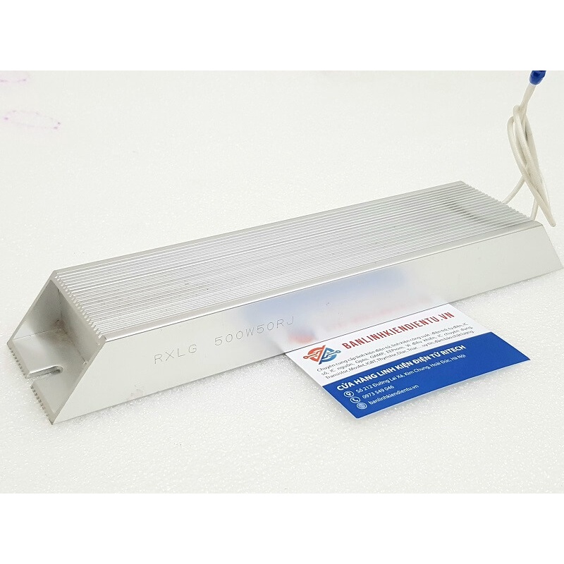 Điện trở công suất, điện trở xả RXLG 500W 50RJ ( 500W50RJ ) 265x60x30mm