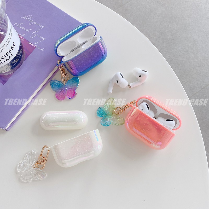 Vỏ Đựng Bảo Vệ Hộp Sạc Tai Nghe Airpods 1 / 2 Hình Bướm Xinh Xắn