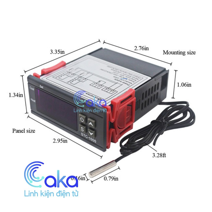 Bộ điều khiển nhiệt độ đóng ngắt relay STC-1000 12V 220VAC