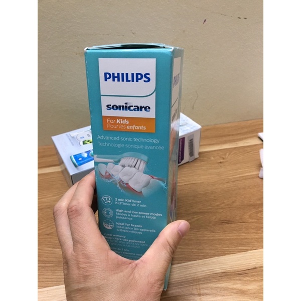 Bàn chải điện philip sonicare for kid hàng mỹ cho bé