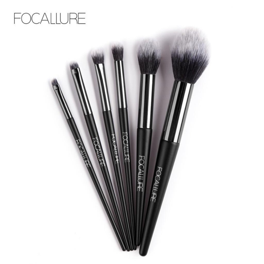 Cọ trang điểm FOCALLURE 6 cây - bộ cọ trang điểm JINT