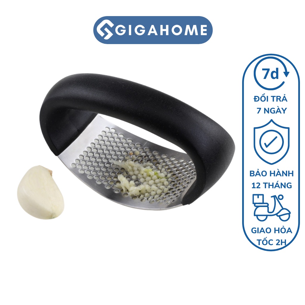 Dụng Cụ Dập, Ép Tỏi, Hành GIGAHOME Cán Đen Cao Cấp 8282