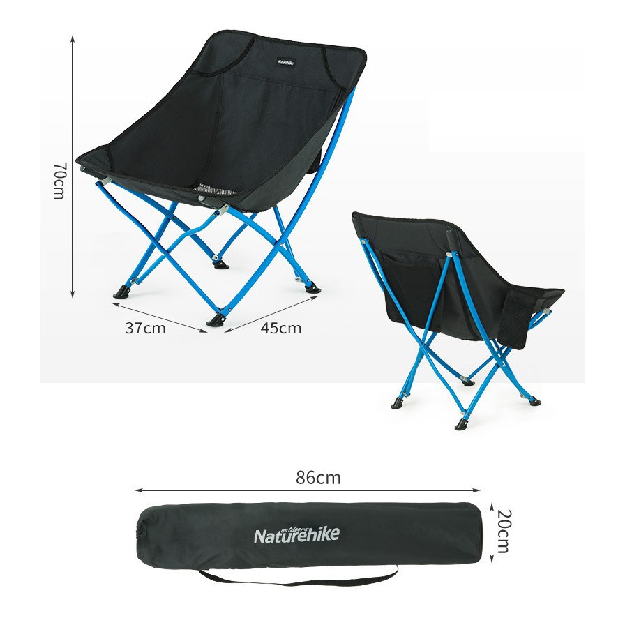 Ghế gấp dã ngoại Naturehike NH18X004-Y siêu gọn nhẹ chính hãng