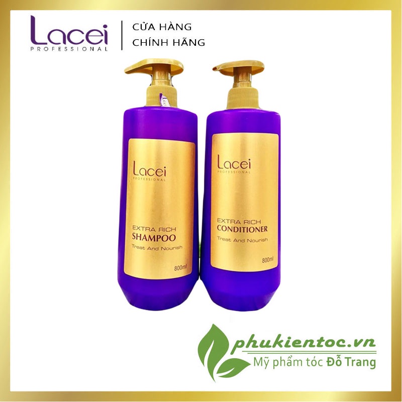 Combo dầu gội-dầu xả LACEI 800ML