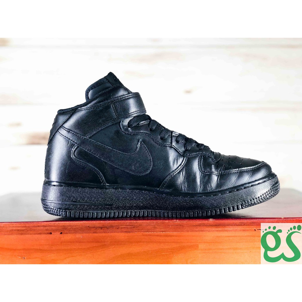 Giày Chính Hãng 2hand Nike Air Force 1 Mid All Black