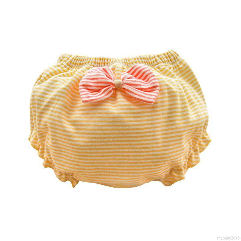 Quần Lót Cotton Chấm Bi Đính Nơ Cho Bé Gái