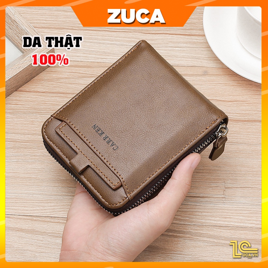 Ví nam, bóp nam ngang da bò thật 100% thương hiệu Zuca | AN08 |