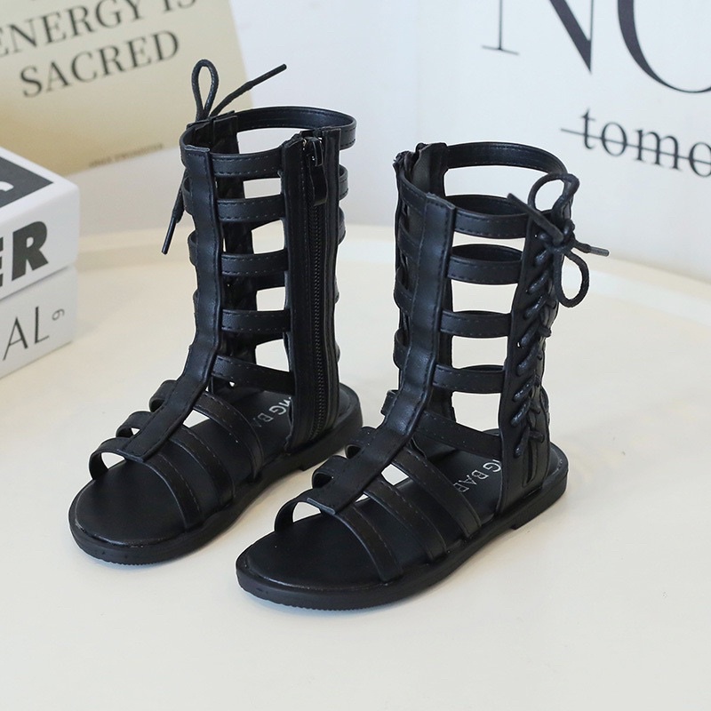 Sandal chiến binh buộc dây quai ngang phong cách Hàn Quốc cho bé mã 183