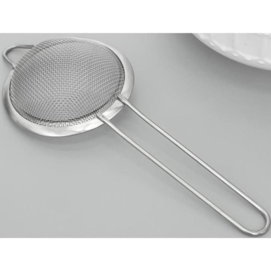 Vợt Rây bột inox lọc trà cafe có tay cầm làm bánh vắt chanh inox - Dụng Cụ Lọc Bột Rây Lọc Sifter Lưới Lọc GDTH