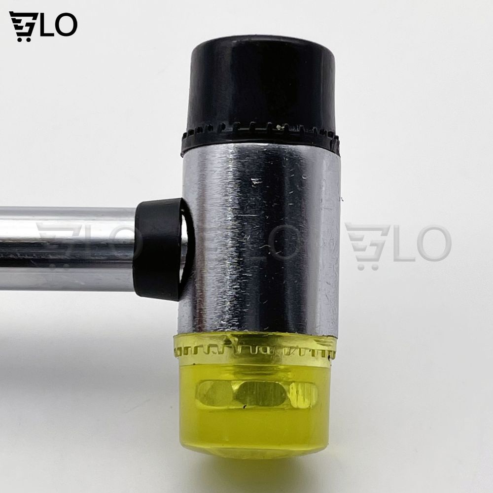 Búa Cao Su 2 Đầu Φ20mm Cán Kim Loại Bọc Nhựa Dài 24cm