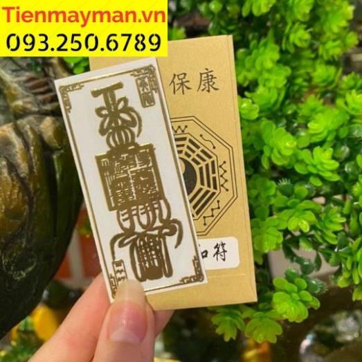 Miếng dán điện thoại HÒA HỢP LỨA ĐÔI linh phù tài lộc dán điện thoại lung linh M212