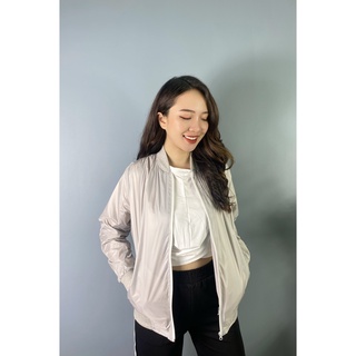 { ảnh thật } áo Gió Nữ Bomber 2 Lớp Saly Bomber2lop