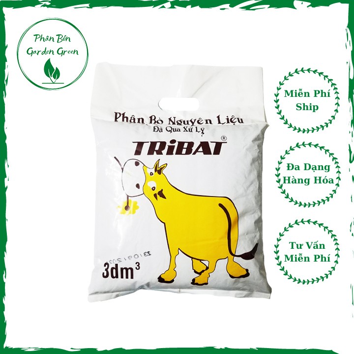 Phân bò Tribat đã qua xử lý 3dm3 - Phân bò đã ủ hoai