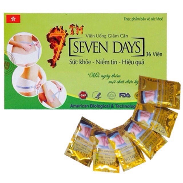 Viên Uống Seven days ( Sevendays ) chính hãng Hộp 36 Viên