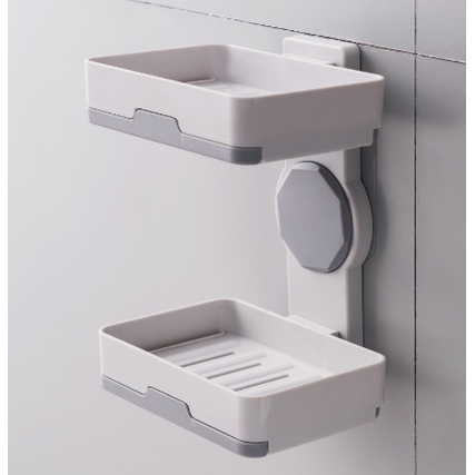 Khay Đựng Xà Phòng - Kệ Để Xà Phòng Dán Tường 2 Tầng