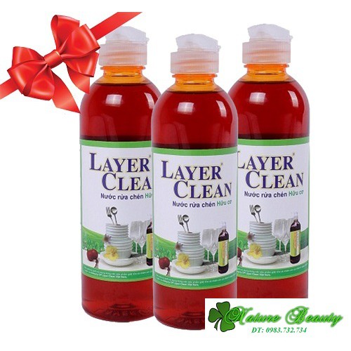 Nước Rửa Chén Hữu Cơ Layer CLean 300ml