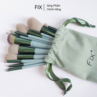 Bộ cọ trang điểm Fix 13 cây kèm túi đựng và hộp giấy Siêu mềm mịn ,siêu thích đủ công dụng makeup chuyên nghiệp
