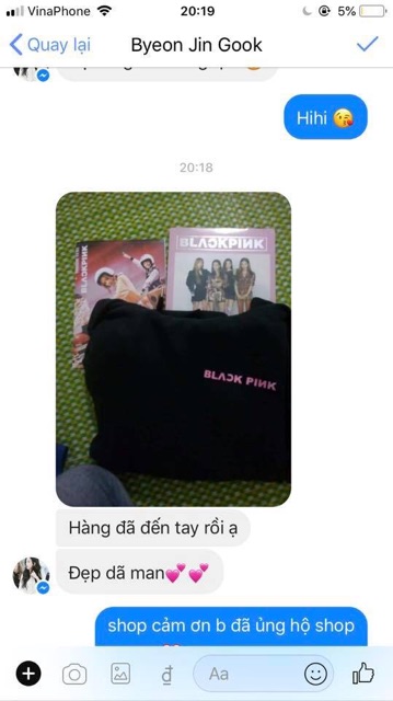 áo nỉ mũ logo Blackpink