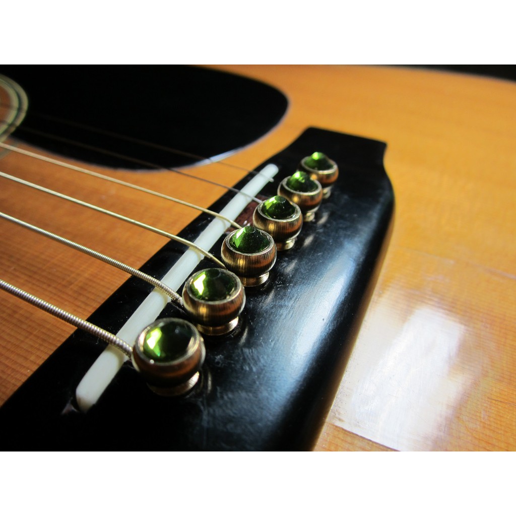 Set 6 chốt đồng đính đá dành cho đàn guitar