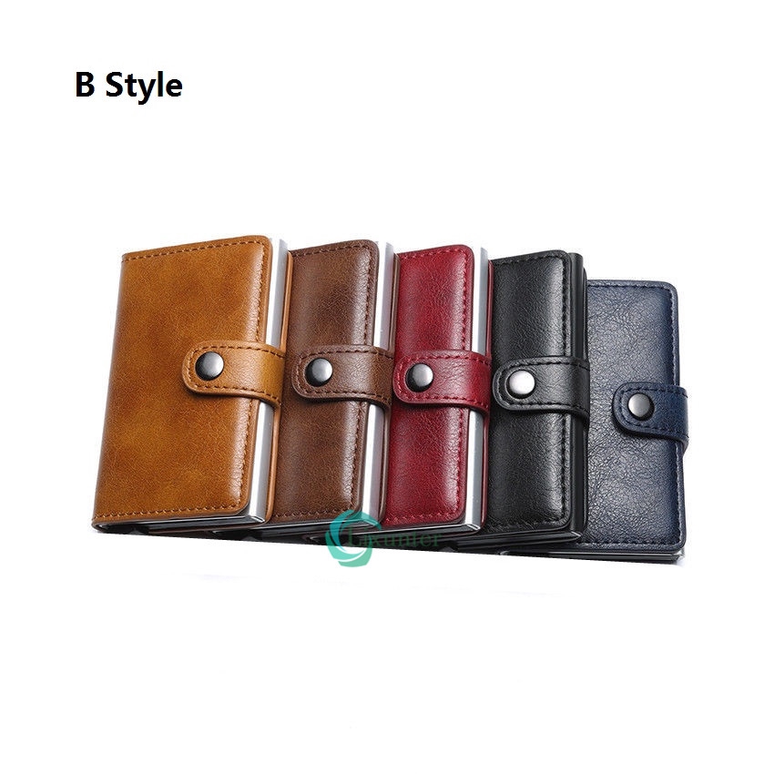 RFID Chic Leather Magic Money Clip Slim Mens Wallet ID Credit Card Holder <lixvn>