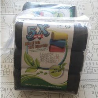 3 Cuộn (1 KG ) Bao đựng Rác Tự Hủy màu ĐEN đủ size