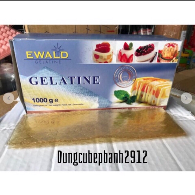 Lá Gelatin Đức ( 5 lá 3,3gr/1 lá)