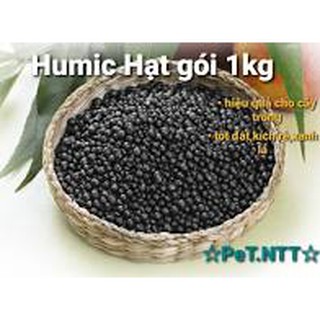 Phân bón hữu cơ acid humic 65%min hạt #gói 1kg !