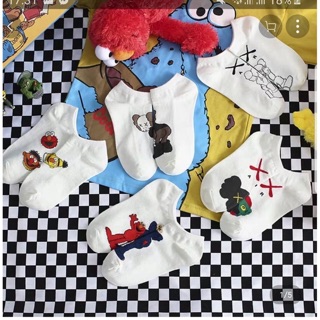 Set 5 đôi tất kaws tất nam tất nữ
