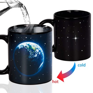 LY SỨ CAO CẤP HÌNH TRÁI ĐẤT ( EARTH & MOON COLOR CHANGING MUG )