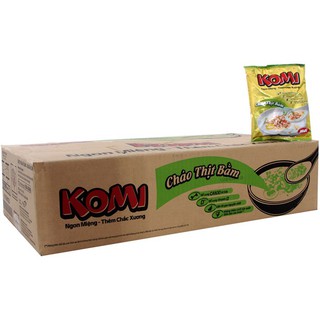 Thùng 50 gói Cháo KOMI thịt bằm 50g