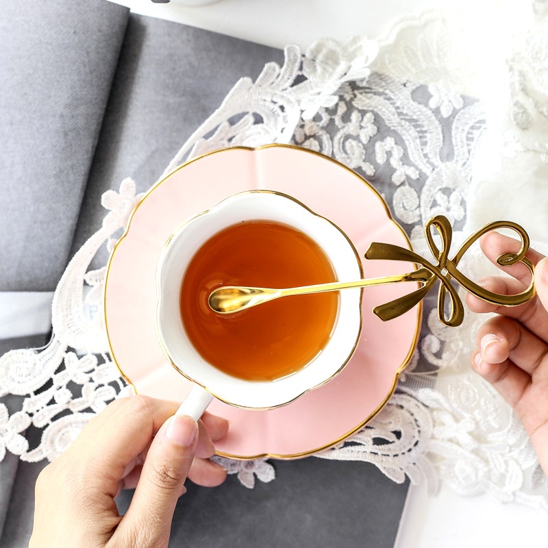 Muỗng cà phê hình nơ bướm bằng thép không gỉ