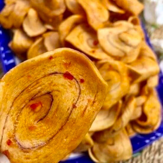 [Mã 156FMCGSALE hoàn 8% đơn 500K] 500g Tai heo sốt mắm bơ🌶