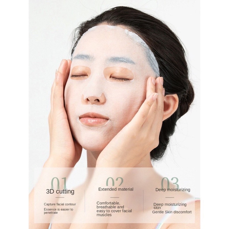 Mặt nạ giấy BIOAQUA nội địa Trung dưỡng trắng da mụn, dưỡng ẩm mịn màng