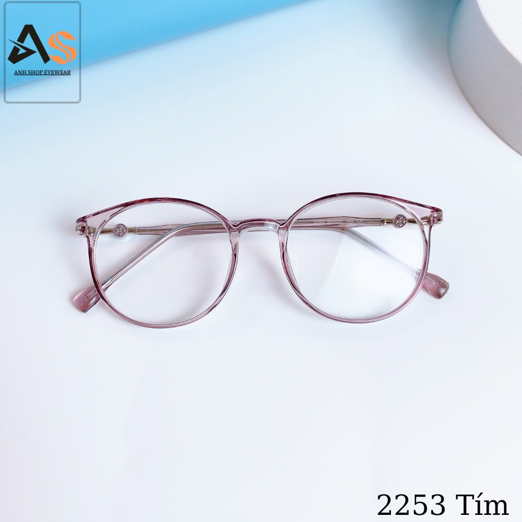 Gọng kính tròn mắt nhỏ thời trang nữ 2253A