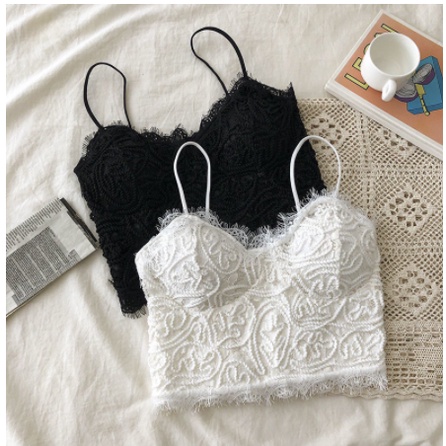 Áo Bra Ren Nữ Crotop Siêu Hot Chun Lưng B11