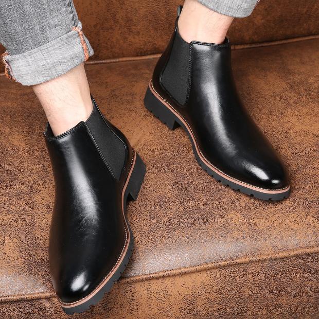 Giày Boot Nam - Chelsea Boots Nam LEMENT Đen GN362