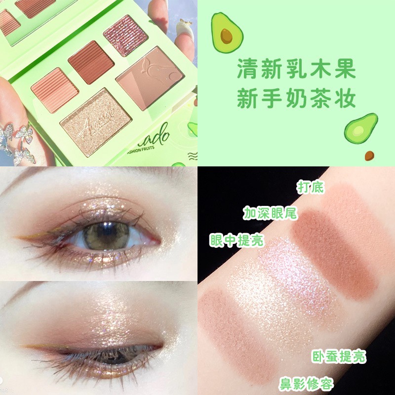 🥑 Bảng Mắt Trái Cây Xixi Có Gương Soi Siêu Dễ Thương - Y335 - A8T2