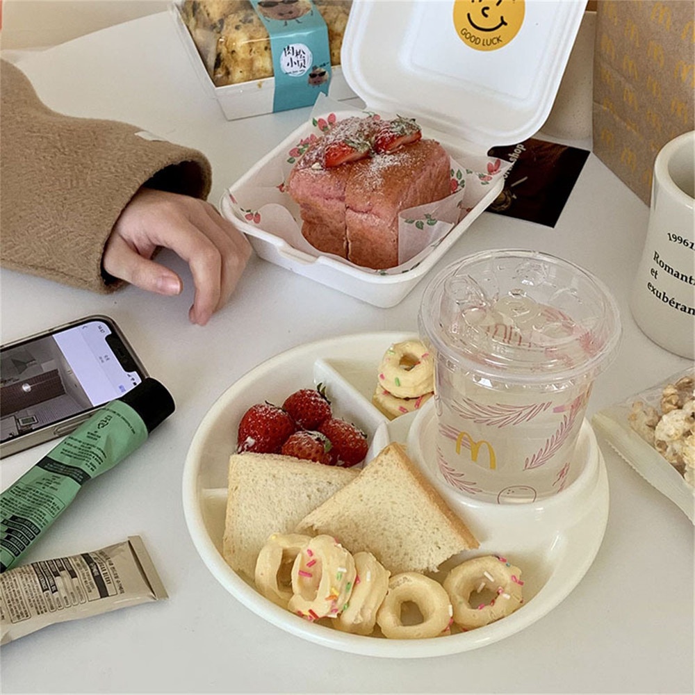 Khay Đựng Thức Ăn/ Món Tráng Miệng/ Món Tráng Miệng Mini Dành Cho Trường Học/Văn Phòng