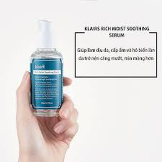 Tinh chất Klairs rich smooth cấp ẩm cho da lão hóa da khô  80ml
