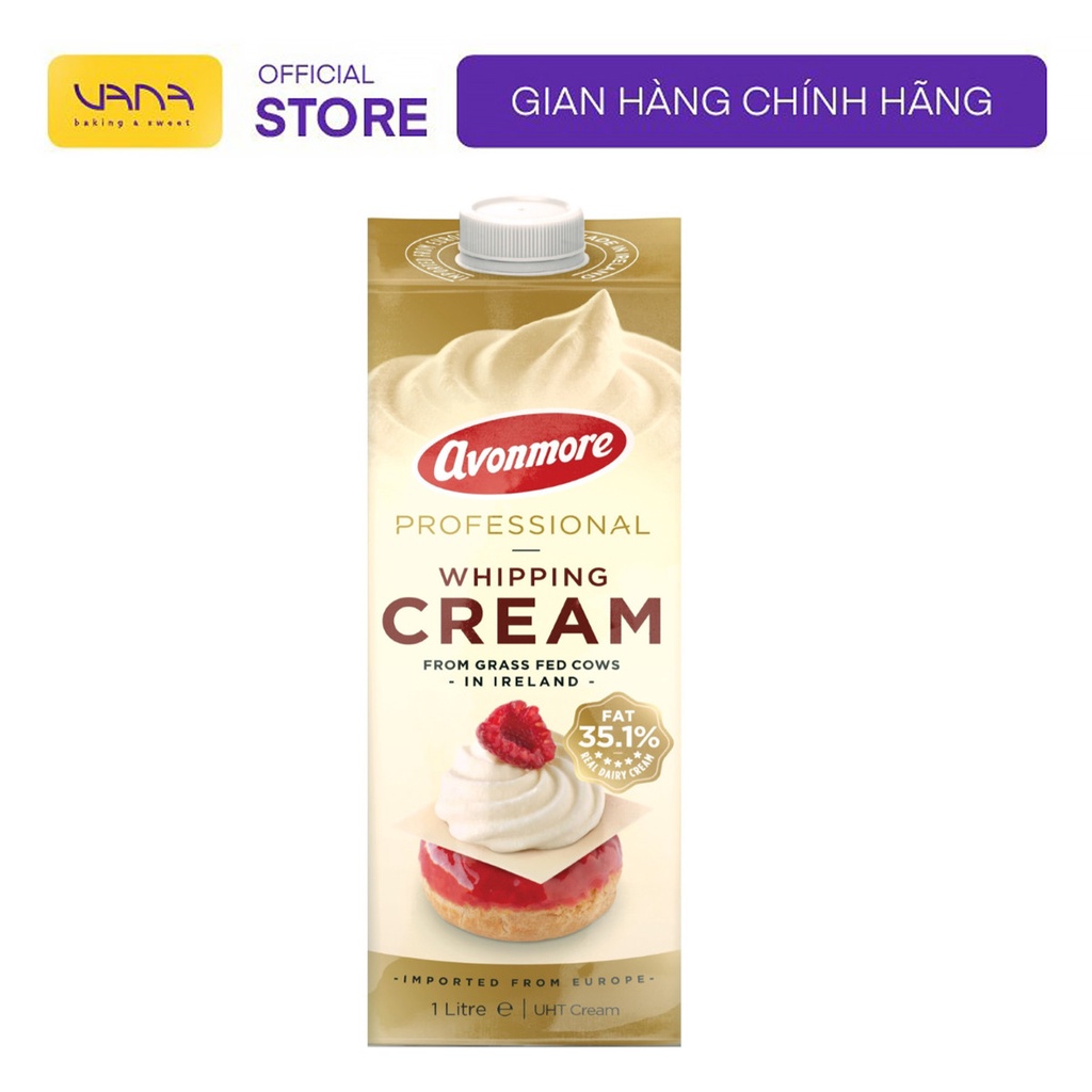 Chỉ ship nội thành Hà Nội Kem whipping cream Avonmore 1L - Kem sữa tươi