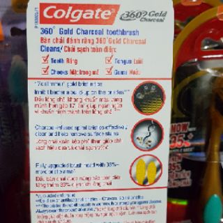 BÀN CHẢI COLGATE 360° GOLD CHARCOAL