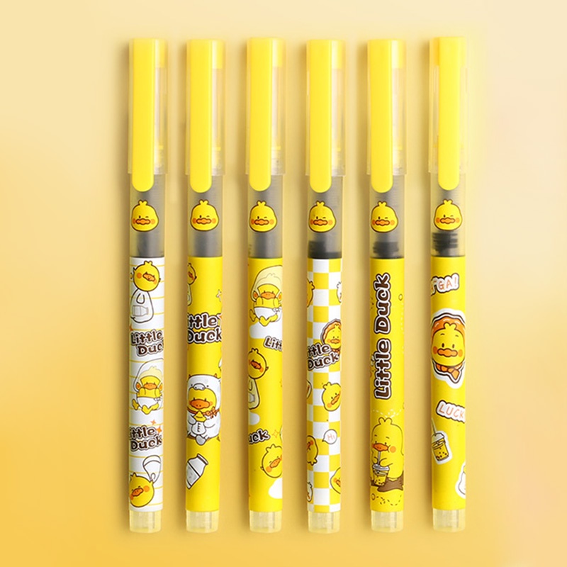 6 Bút Bi Mực Đen Ngòi 0.5mm