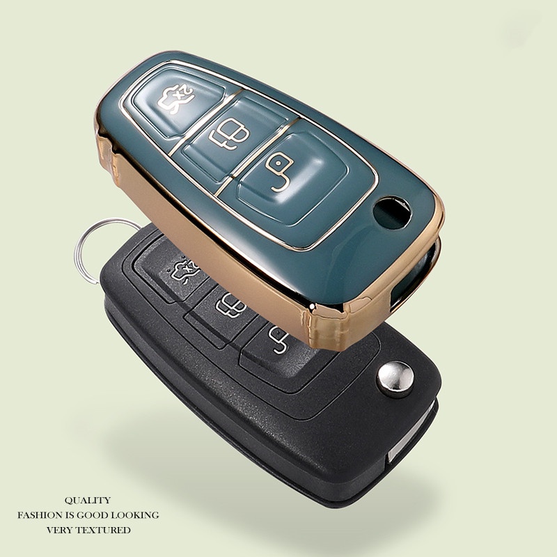 Ốp Chìa Khóa Xe Hơi Ford Focus mk2 mk3 2 3 Kuga Edge Ranger Mondeo s max c max 2008 2009 2010 2011 2012 2013 2014 2015 2016