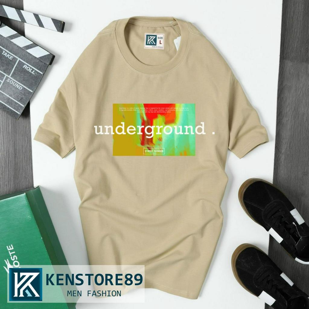 Áo thun nam cổ tròn UNDERGROUND ngắn tay cotton 100% KENSTORE89 ATK033