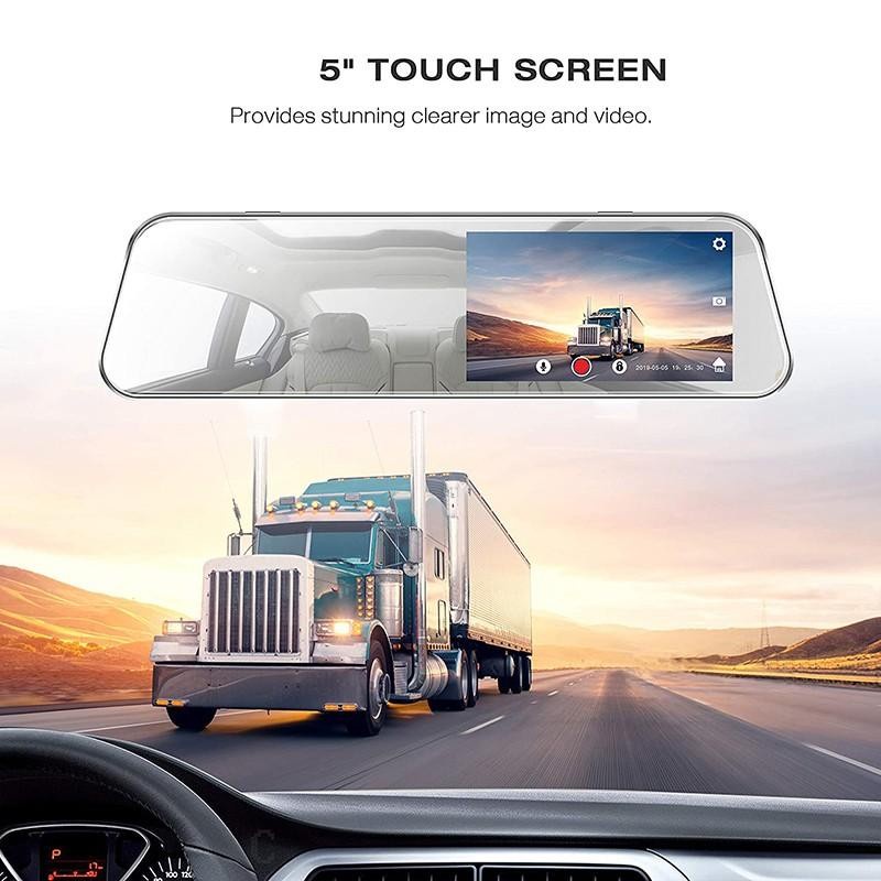 Camera chiếu hậu màn hình cảm ứng HD 1080P 5 inches cho xe hơi | BigBuy360 - bigbuy360.vn