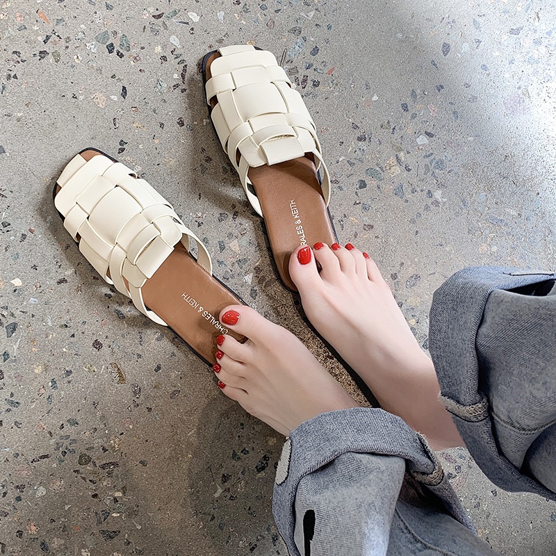 Dép Sandal Đế Bằng Phong Cách Thời Trang Roman 01100 Dành Cho Nữ